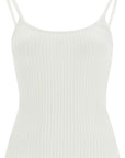 Courreges rib knit tank top