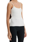 Courreges rib knit tank top