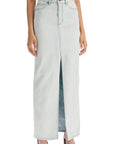 Self-Portrait Self Portrait maxi denim skirt in seven