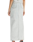 Self-Portrait Self Portrait maxi denim skirt in seven