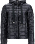 HERNO ultra-lightweight black nylon down jacket with hood