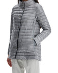 HERNO reversible a-shape down jacket black and gray