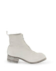 Guidi front zip leather ankle boots