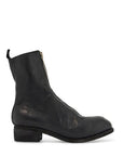 Guidi black horse and calf leather boots with side zip