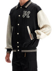 Palm Angels satin varsity jacket for