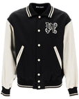 Palm Angels satin varsity jacket for