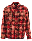 Palm Angels 'flannel shirt with curved logo