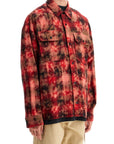 Palm Angels 'flannel shirt with curved logo