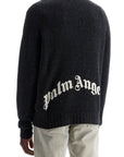 Palm Angels curved logo pullover sweater