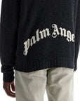 Palm Angels curved logo pullover sweater