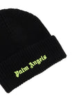 Palm Angels fluorescent logo beanie