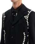 Comme Des Garcons Homme Plus single-breasted jacket with decorative buttons