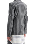 Comme Des Garcons Homme Plus striped wool jacket