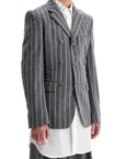 Comme Des Garcons Homme Plus striped wool jacket