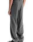 Comme Des Garcons Homme Plus striped wool trousers