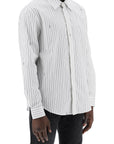 Amiri striped shirt with staggered logo