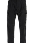 HERNO black polyester pants with patch pockets