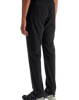 HERNO high-waisted black nylon women's pants