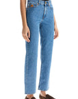 Blaze Milano light blue cotton jeans with distinctive embroidery