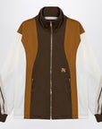 Palm Angels Sweatshirt over colour-block brown/ochre