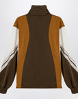 Palm Angels Sweatshirt over colour-block brown/ochre