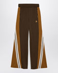 Palm Angels Brown/ochre colour-block wide trousers