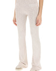 Palm Angels monogram pants in lurex knit