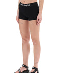 Palm Angels sporty shorts with branded stripe