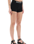 Palm Angels sporty shorts with branded stripe