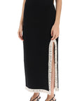 By Malene Birger gabie maxi skirt with crochet trims