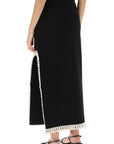 By Malene Birger gabie maxi skirt with crochet trims