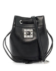 Roger Vivier mini leather trã¨s vivier bucket bag