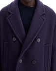 Lanvin double-breasted heavy wool coat