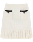 Self-Portrait Self Portrait knitted mini skirt with sequins