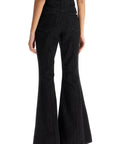 Self Portrait high-waisted flare jeans for