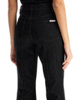 Self Portrait high-waisted flare jeans for