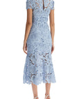 Self Portrait floral lace midi dress with eight