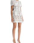 Self-Portrait Self Portrait lace mini dress with belt