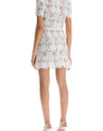 Self-Portrait Self Portrait lace mini dress with belt