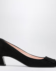 ROGER VIVIER Belle Vivier black suede décolletés