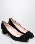 ROGER VIVIER Belle Vivier black suede décolletés