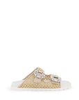 Roger Vivier "rafia slidy viv' slides with str