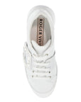 Roger Vivier white leather sneakers viv skate with rhinestones