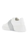 Roger Vivier white viv skate sneakers with rhinestone buckles