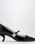 ROGER VIVIER Black patent leather Mary Jane Virgule decolletés