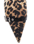 Ganni animal print fabric boots