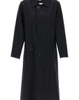 Maison Margiela cotton coat with laminated trim details