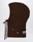 MM6 Maison Margiela Brown wool-blend hood