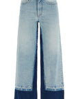 MM6 Maison Margiela flared color-block jeans