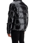 Dsquared2 lightweight black padded nylon jacket with high collar